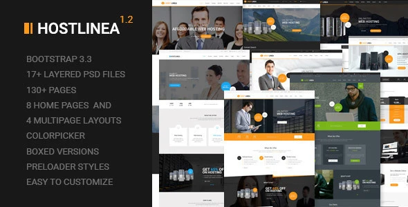 Hostlinea – Web Hosting, Responsive WP Theme