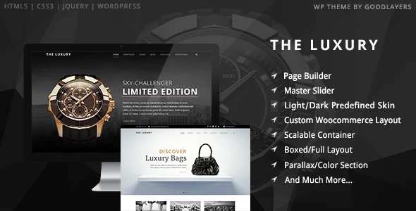 The Luxury – Dark / Light Responsive WordPress