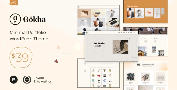 Gokha – Minimal Portfolio WordPress Theme