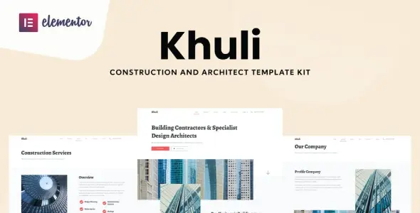Khuli – Construction & Architecture Elementor Template Kit