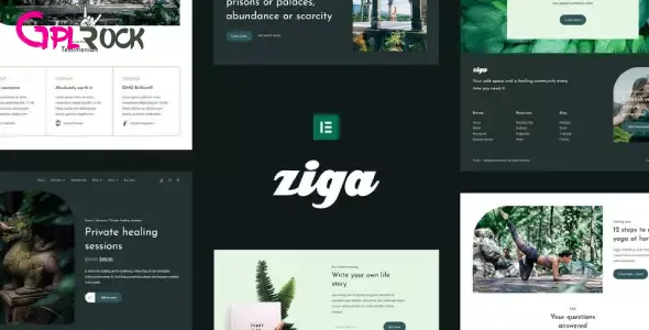 Ziga – Healer & Life Coach Elementor Template Kit