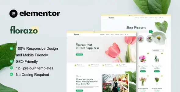Florazo – WooCommerce Florist & Flower Shop Elementor Template Kit