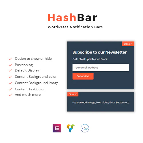 HashBar Pro | WordPress Notification Bar