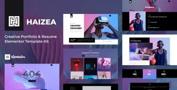 Haizea – Creative Portfolio & Resume Elementor Template Kit