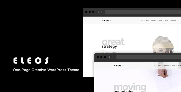 Eleos – One-Page Creative WordPress Theme